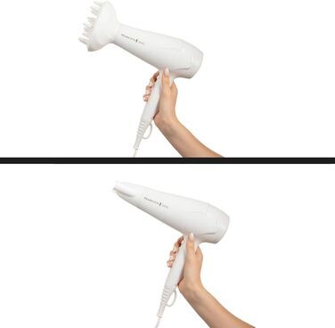 Фен Remington D3198: Іонний, з насадкою-дифузором та насадкою для укладки, 2200W, чорний (EU)