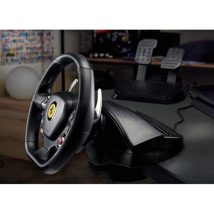 Руль Thrustmaster T80 RW Ferrari 488 GTB для PlayStation - Реалістичне водіння та перемога на трасі