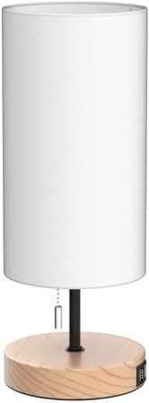 Настільна лампа Aigostar з 2 USB-портами, вимикач, металевий цоколь, сірий колір. Сучасна лампа для спальні, вітальні, дитячої кімнати та робочого столу.