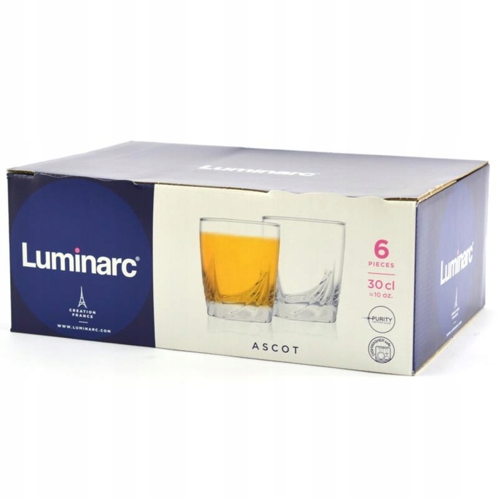 Набір низьких склянок для напоїв Luminarc ASCOT, 300 мл, 6 шт.