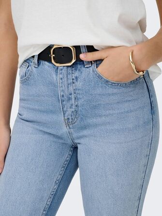 Жіночі джинси прямого крою ONLY ONLEMILY Hohe Taille, світло-синій денім, 26W 34L