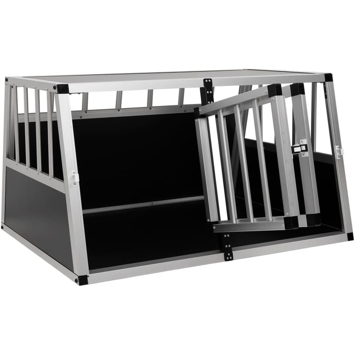 Транспортна переноска для собак VidaXL з подвійними дверцятами, 94x88x69 см, переноска для подорожей, клітка для собак