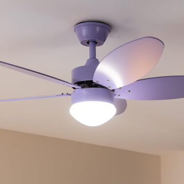 Стельовий вентилятор Cecotec EnergySilence Aero 4260 Purple 40W з LED підсвіткою, пультом, таймером та 6 швидкостями