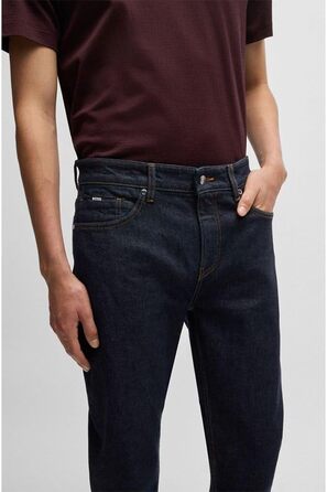 Чоловічі джинси BOSS Maine Regular-Fit сині з еластичного деніму (46W/34L)