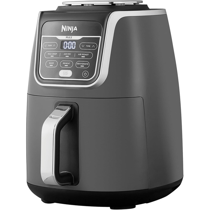 Фритюрниця повітряна Ninja Air Fryer MAX 5.2L, сіра та чорна, AF160EU, 6-в-1