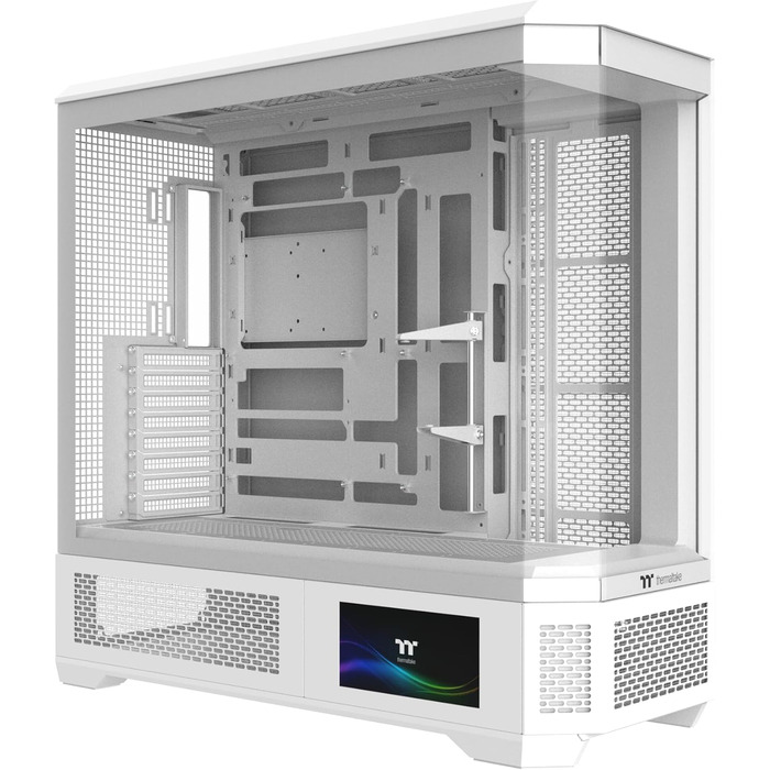 Корпус Thermaltake View 600 TG Full Tower для ПК (E-ATX/ATX/mATX/mini-ITX) з прихованим підключенням, 4 скляними панелями, поворотними PCIe слотами, підтримкою радіатора до 420 мм та USB-C 3.2 Gen2 (Snow)