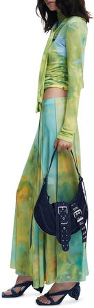 Сумка Desigual Calgary Bindella через плече, джинсова, темно-синя
