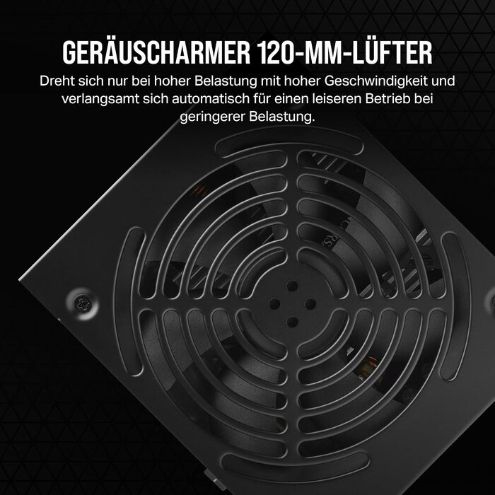 Блок живлення Corsair CX550 ATX 550W, 80 Plus Bronze, низький рівень шуму, чорний