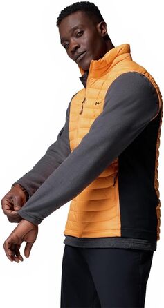 Жилет чоловічий Columbia Powder Pass, пуховий, XXL, Koi/Schwarz