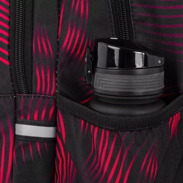 Багатофункціональний шкільний рюкзак CoolPack, чорно-червоний, 23 л