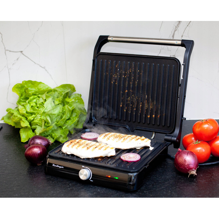 Електричний гриль Berlinger MAX-2400-W 2400 Вт, розкладний на 180°