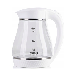 Електричний чайник ADLER AD 1274, 2200 Вт, 1,7 л, білий