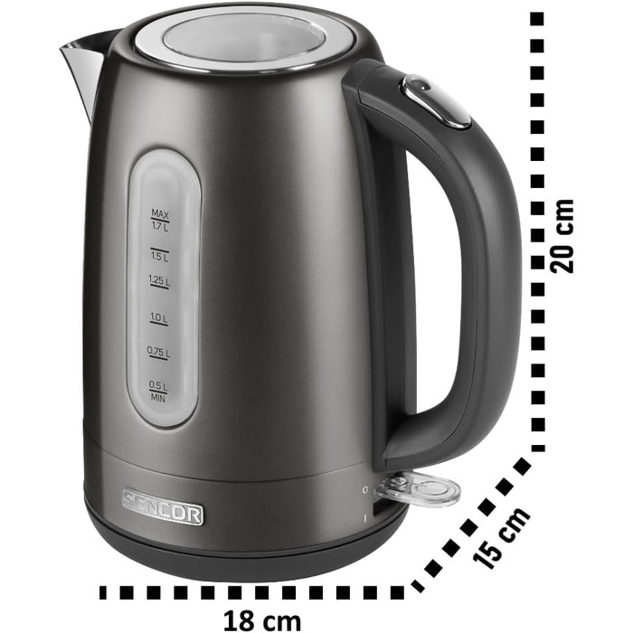 Електричний чайник SENCOR SWK 2727MB (1.7 л, багато кольорів)