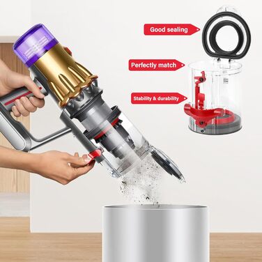 Контейнер для пилу AiLomey, замінна частина для пилососа Dyson V12 Detect Slim, V10 Digital Slim (№965272-01)