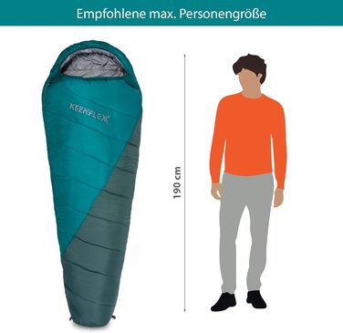 Сплячий мішок Outdoor 3 сезони -12.0°C (Blue -18.0°C)