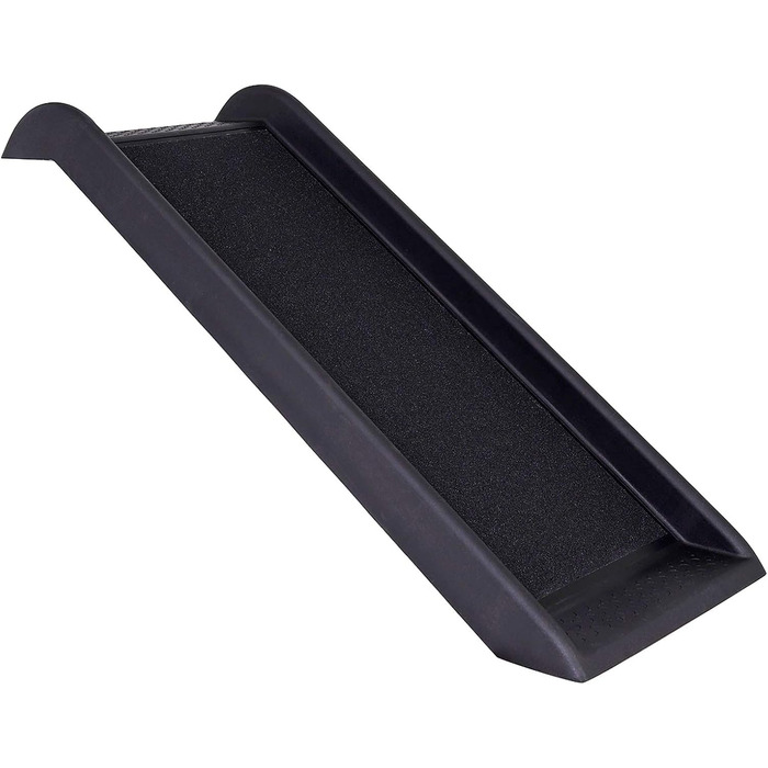 Рампа для собак Lionto до 90 кг, чорна, 100x38 см. Міцна, з антиковзким покриттям, для завантаження в багажник, щадить суглоби.