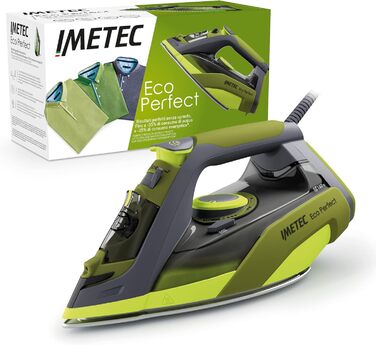 Праска Imetec Intellifast з керамічною підошвою Diamond, технологія Intelli System, автоматичне налаштування температури та пари, захист від накипу, 2400 Вт, 1.9 м кабель