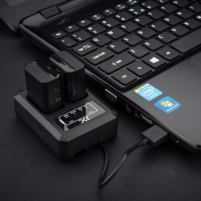 Зарядний пристрій JJC USB для камер Sony NEX, Alpha A6500, A6400, A6300, A6100, A6000 та інших (сумісний з акумулятором Sony NP-FW50)