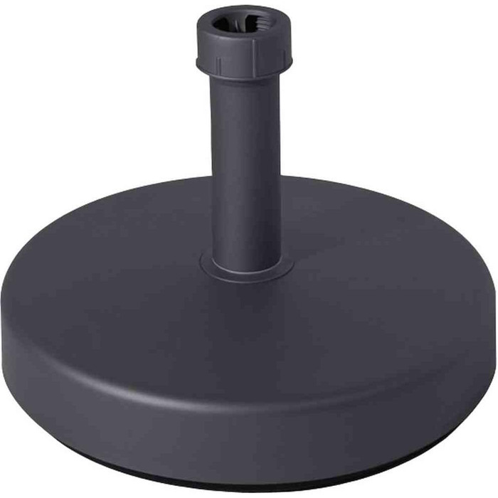 HELCOSOL Umbrella Stand, Plastic, 25 kg, Fillable, Umbrella Sticks Ø 21-54 mm silver (anthracite)