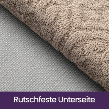 Привітальний килимок DEXI 60x90 см, протиковзаючий та вбираючий килим для входу, передпокою та патіо, бежевий, можна прати