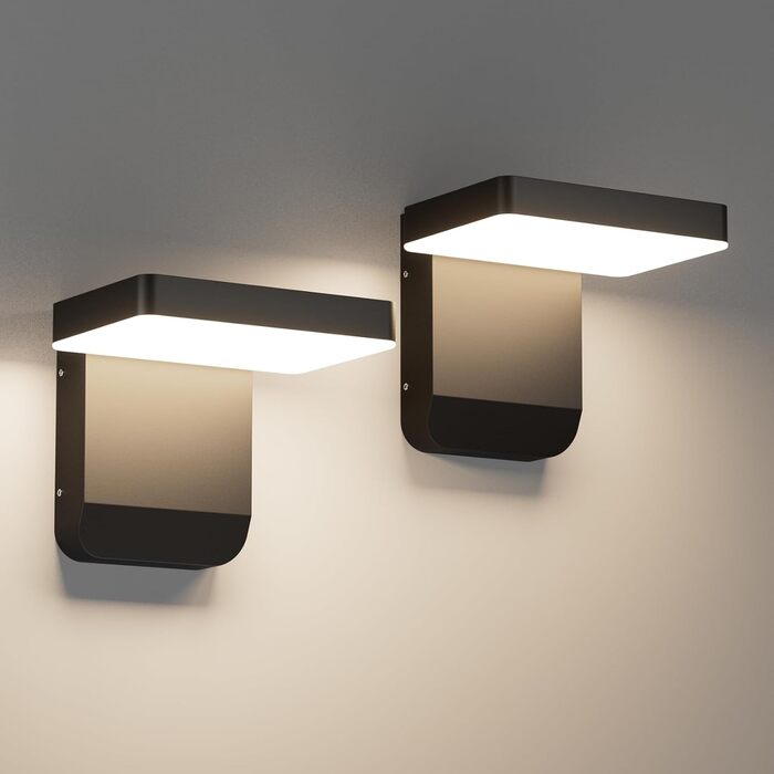 Зовнішнє LED-світильник K-Bright з датчиком руху, водонепроникний IP65, для балкона та саду, темно-сірий