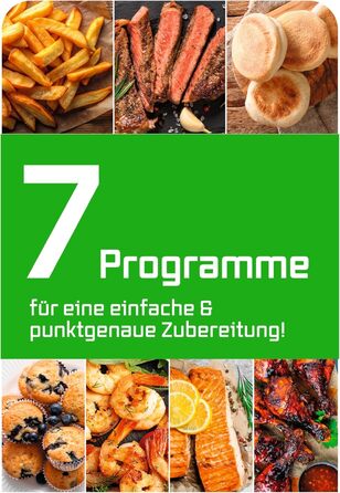 Фритюрниця горіння повітрям GOURMETmaxx 4.5L – Airfryer 1400W з цифровим дисплеєм, таймером, захистом від перегріву, миється у посудомийній машині, без жиру – Чорний 4.5 літри