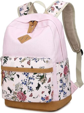Рюкзак для дівчаток: легкий шкільний рюкзак, сумка для ноутбука, рожевий | для підлітків та подорожей