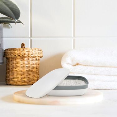 Водонепроникні мильниці для подорожей TUZHE (2 шт.) з ситом та мішечком для мила з сизалю - для дому та в дорогу