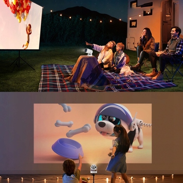 Портативний LED-проектор Xinowy HY300 Pro HiFi (нова версія), білий