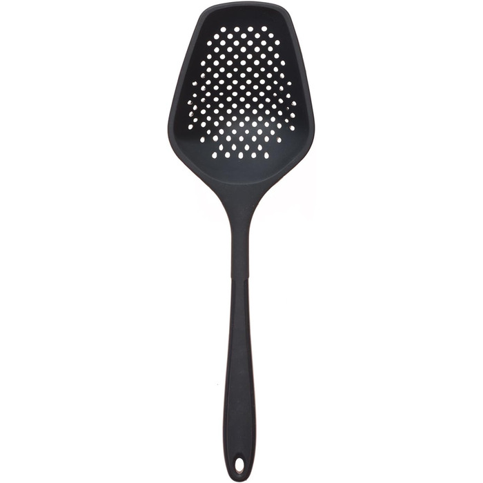 Kochblume Sieve Shovel | Premium Silicone | Heat-Resistant | Dishwasher-Safe | 35cm | Color: Anthracite