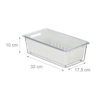 Relaxdays Refrigerator Organizer 3-Piece Set