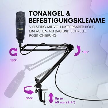 Мarantz Professional MPM-1000U - USB Конденсаторний мікрофон з великою мембраною та нирковою характеристикою для подкастів, студії, геймінгу. Комплект Pod Pack 1