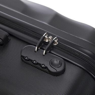 Набір валіз-ролерів (3 шт): M, L, XL, білий слонова кістка. Набір валіз з жорстким корпусом, коліщатками 360°, кодовим замком, зручною ручкою.