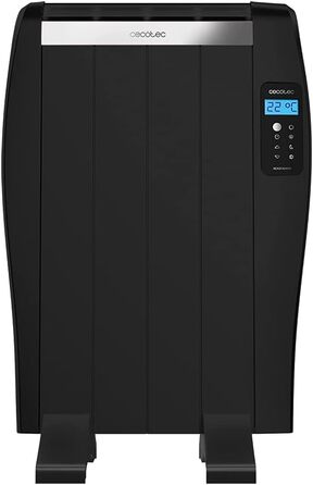 Електричний конвектор Cecotec ReadyWarm 2500 Thermal: 1800 Вт, алюміній, LCD, 3 режими, таймер, Slim, захист Overprotect, білий (4 елементи, чорний)
