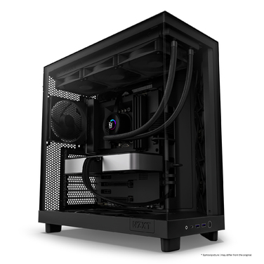 Корпус NZXT H6 Flow з вікном, чорний