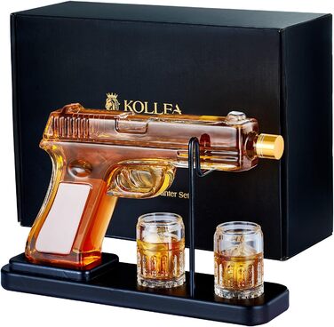 Набір для віскі Kollea: графин 430 мл та 2 келихи по 60 мл - ідеальний подарунок для чоловіків