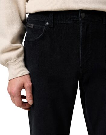Джинси чоловічі Wrangler Texas (36W/32L, Чорні) - класичні прямі джинси з міцного деніму