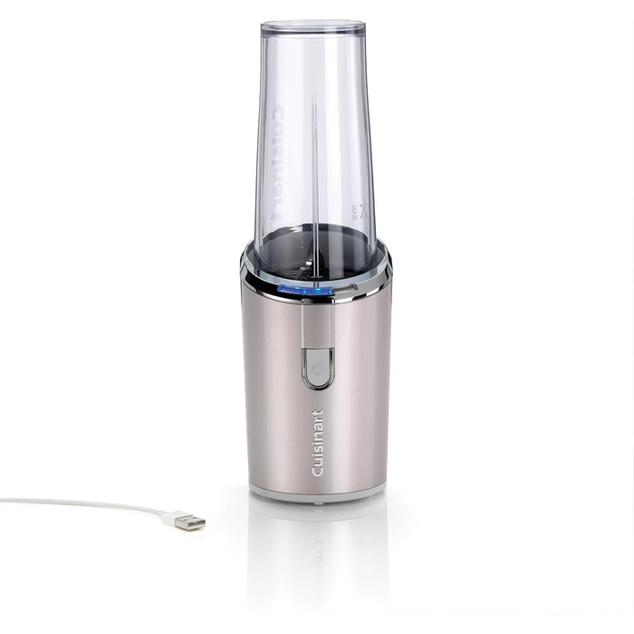Cuisinart Cordless Blender | 450ml Bottle | Portable Smoothie Maker, Ice Crusher, Frappe, Milkshakes | USB Rechargeable, Handheld | Tritan BPA-free Mixing Cup with Lid Included, Stand Mixer