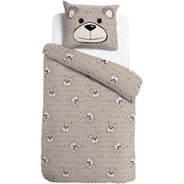 Комплект постільної білизни Zelesta Kiddybed для ліжка 135x200: зимова та літня ковдра, дитяча ковдра без наволочки, принт Happy Bear