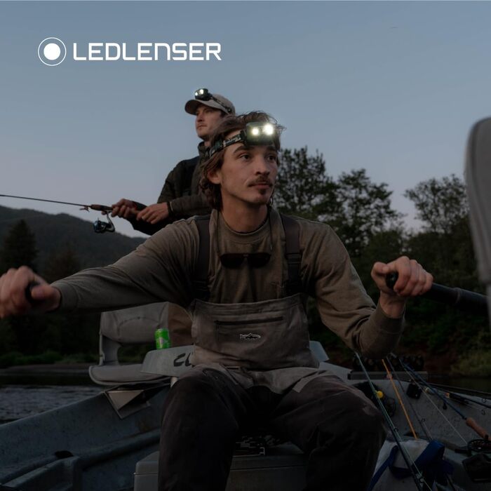 Налобний ліхтар Ledlenser HF8R Core, 1600 люмен, перезаряджуваний, LED, з червоним світлом, водонепроникний IP68, камуфляж, для туризму та активного відпочинку