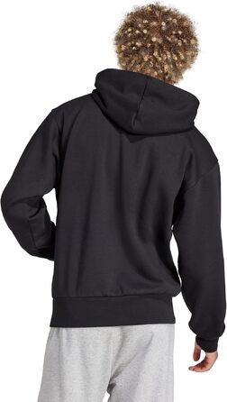 Чоловіча толстовка-худі Adidas Essential Linear Fleece чорного кольору, розмір XS