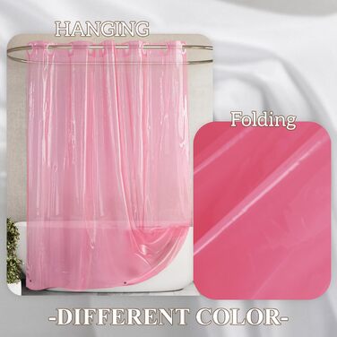 Завіса для душу Barossa Design Eva, 180x188 см, прозора блакитна (з магнітами)