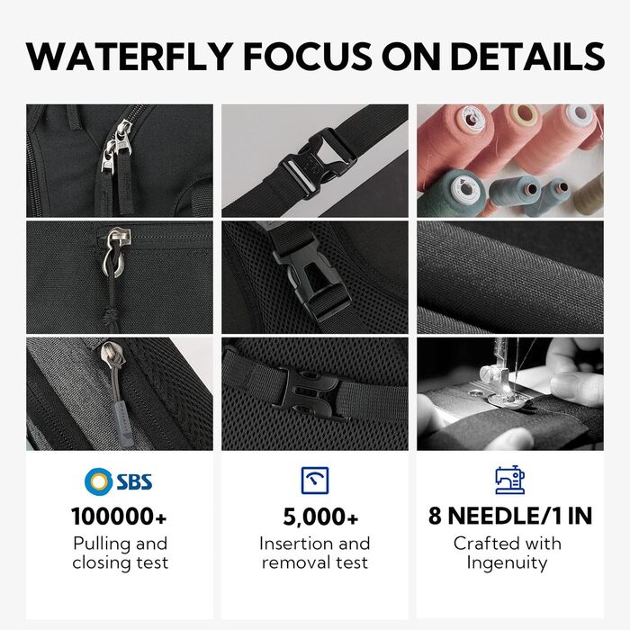Сумка на плече WATERFLY Sling Rucksack для чоловіків і жінок, регульований ремінь, для прогулянок та подорожей
