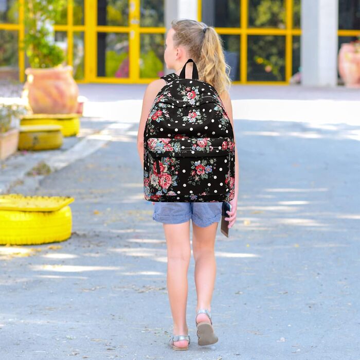 Жіночий рюкзак KONO: стильний рюкзак-сумка для школи, роботи, подорожей. Canvas, вінтажний дизайн, підходить для підлітків та дорослих.