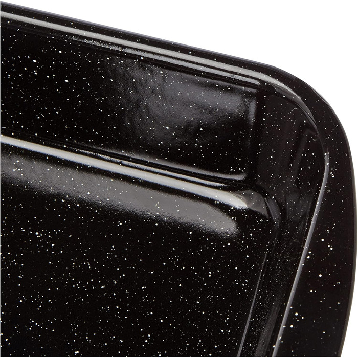 Форма для запікання Riess CLASSIC 36×21,2×5,5 см, емальована, чорна, для духовки та індукції