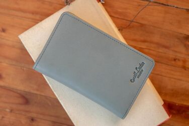 Gusti Leather Wallet - Beckett Small Purse Women's Vintage Gray Leather