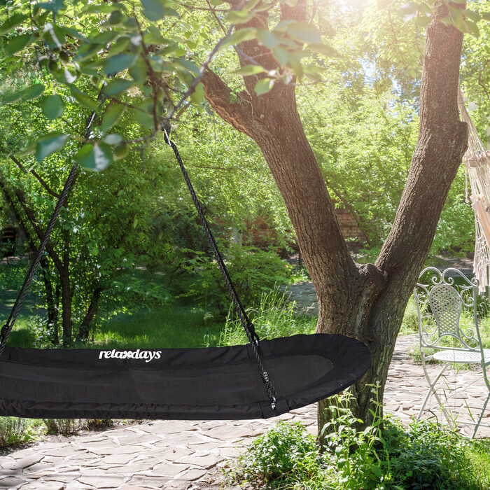 Relaxdays XXL Black Nest Swing