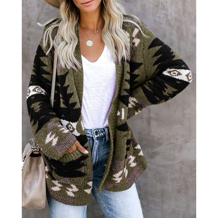 Кардиган жіночий Ferbia Klaich, розмір L, колір армійсько-сірий