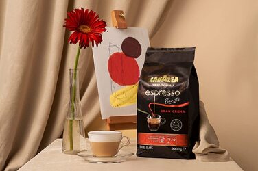 Кава в зернах Lavazza Espresso Barista Gran Crema, інтенсивність 9/10, середній обсмал, 1 кг (набір 2 упаковки)