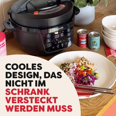 Мультиварка Instant Pot 3.8L 7-в-1 Smart Cooker - мультикухня, рисоварка, сковорода, йогуртниця, пароварка, підігрівач їжі, чорний